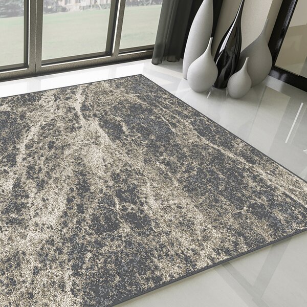 Covor Cappuccino 16100-613, Marime 60 x 110 cm, Gri, Inaltime Fir 6 mm, Antialergic, Polipropilena, Living, Dormitor, Sufragerie, Birou 60 x 110