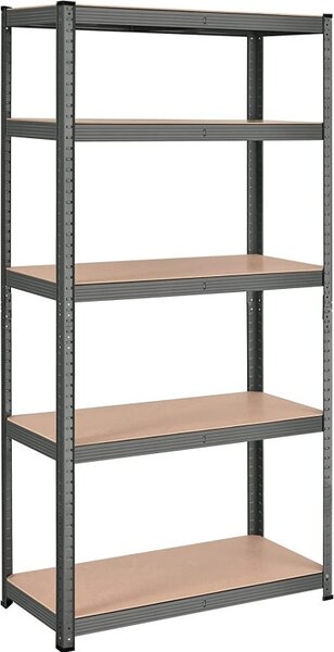 Raft Songmics, 5 rafturi, 40 x 90 x 180 cm, Negru, GLR040G01