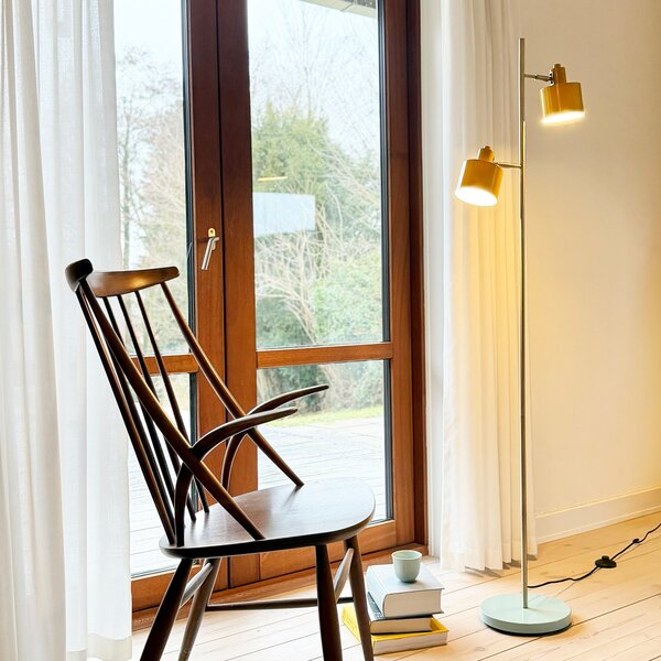 Lampadar Dyberg Larsen, Ocean, Auriu / Alamă, Studiu / Birou, Metal, Vintage