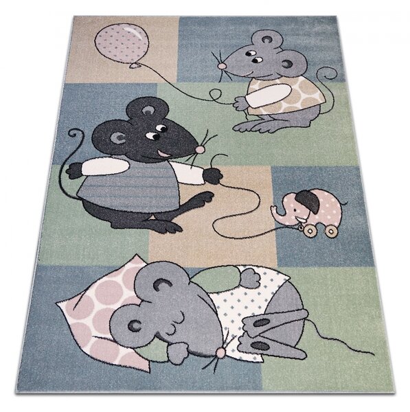 Covor Copii, Model 18043 Soricei, 120 x 170 cm, Multicolor 120x170