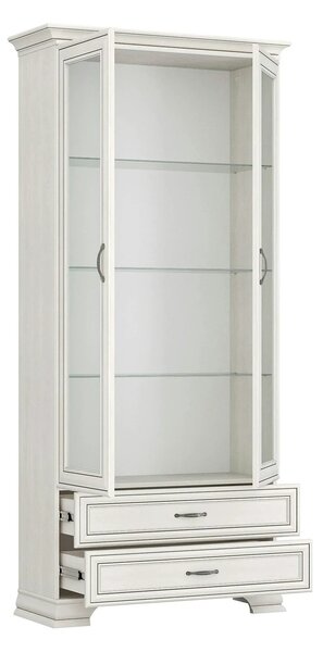 Vitrina TIFFANY II, grej, PAL laminat, 99x40x212 cm