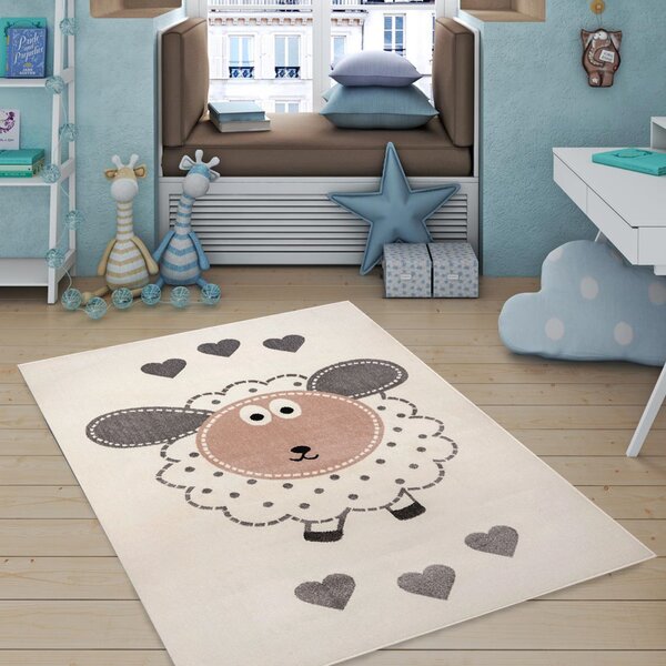 Model Oita 18134, Covor Copii in culori pale, Crem 120x170
