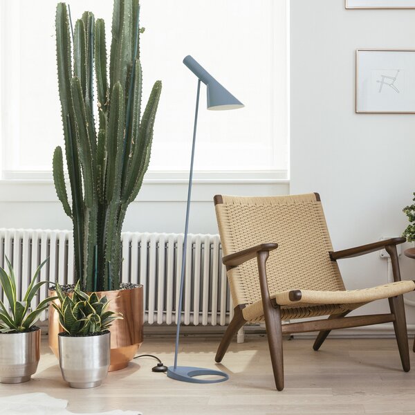Lampadar Louis Poulsen, AJ, Albastru, Camera de zi, Metal, Design