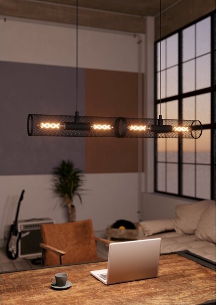 Lustră pe cablu REDCLIFFE 4xE27/40W/230V Eglo 43534
