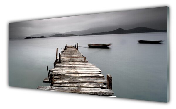 Tablou pe sticla Podul Sea Arhitectura Gray