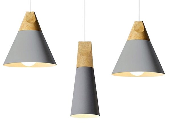 Lampa DE TAVAN SCANDI SET CPR gri