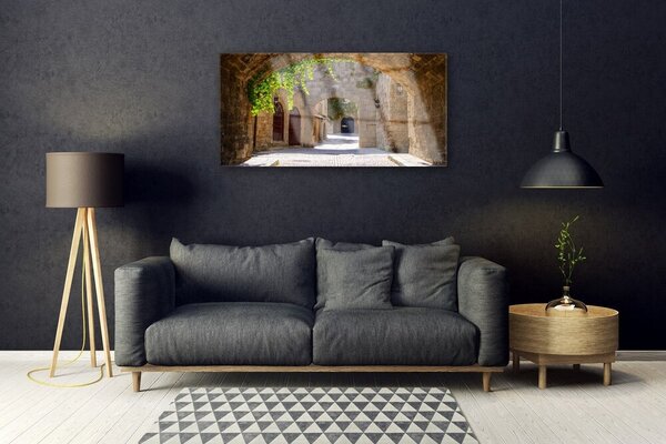 Tablou pe sticla Tunel Arhitectura Maro Gri