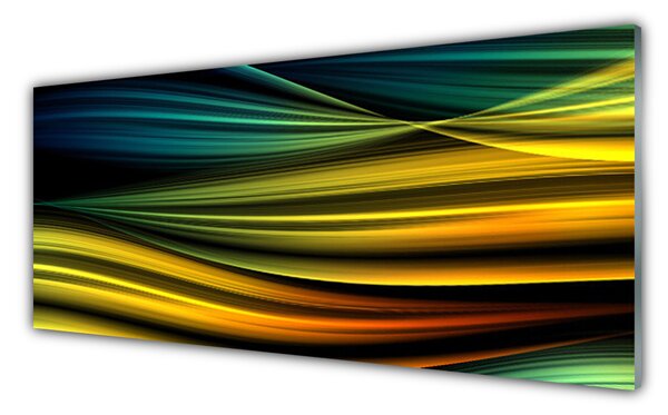 Tablouri acrilice Abstract Art Albastru Galben Negru