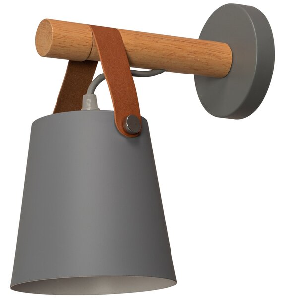 Lampă de perete din metal cu dungi gri APP468-1W GREY