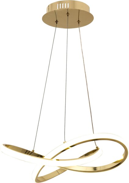 Lampă de tavan suspendată cu inel modern + telecomandă APP390-CP Gold