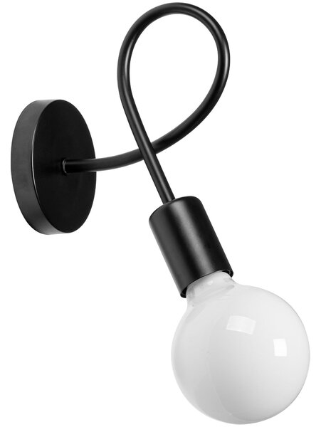 Lampă de perete Metal Loft PARADISE Negru 392199