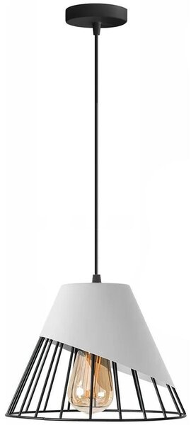 LAMPA DE TAVAN SUSPENDABILA METAL alb APP228-1CP