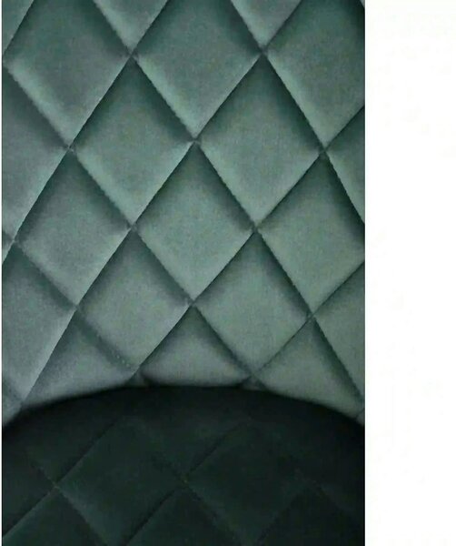 Scaun K450, verde/negru, stofa catifelata/metal, 44x58x85 cm