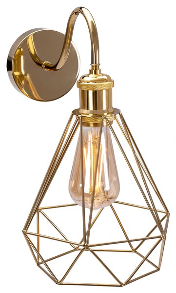 Lampa de perete Loft Auriu 392229
