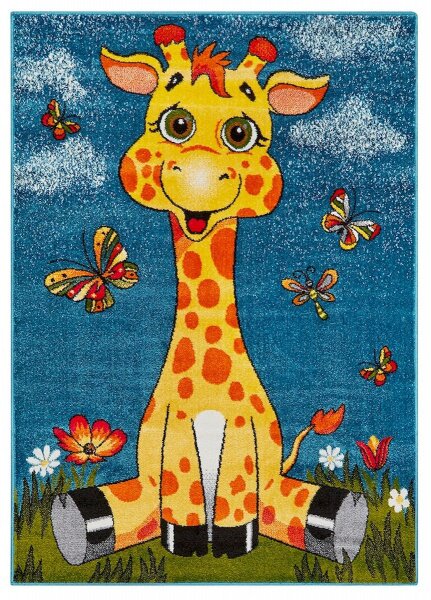 Model Girafa11112 140 , Covor Copii Dreptunghiular, Multicolor Multicolor, Dreptunghi, 120 x 170