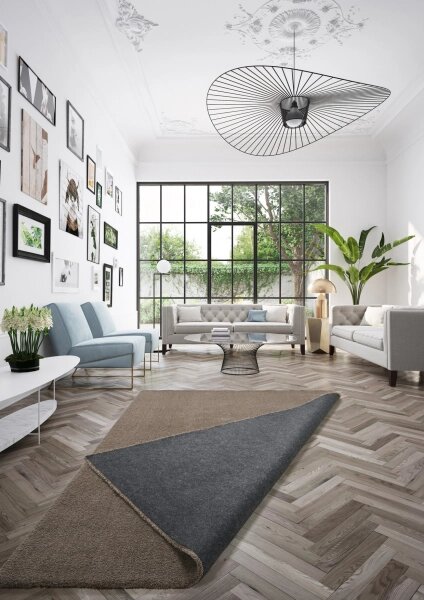 Covor Belgian din Microfibra, Lavabil, Fir moale, Maro 140 x 200