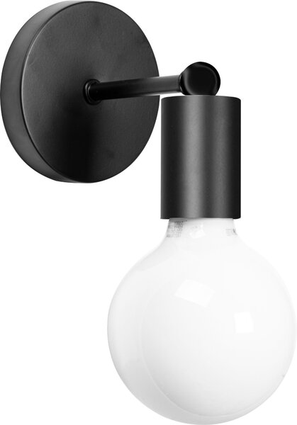 Lampă de perete din metal Mat negru 392205