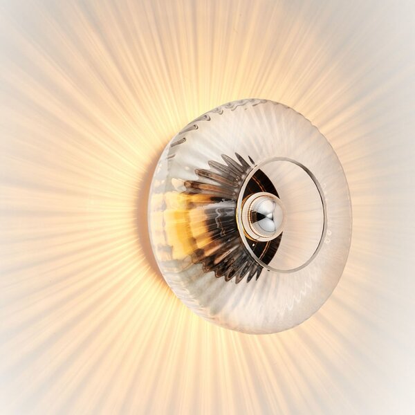 New Wave Optic Aplică de Perete XL Clear/Silver - Design By Us DESIGN BY US