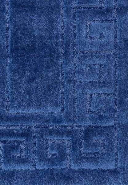 Covor baie Ethnic 2582 D. Blue, Antiderapant, Set 2 covoare Dreptunghi, 60 x 100