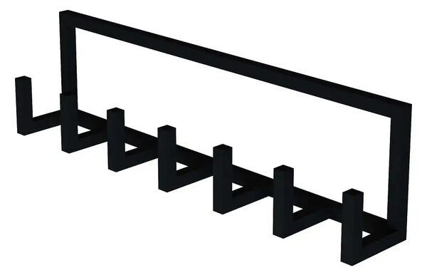 Cuier cu 7 agatatori si polita, V5 Homs, 70 x 10 x 20 cm