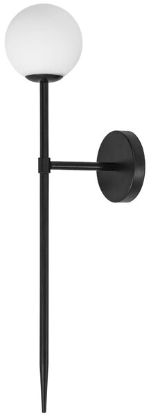 Aplica de perete neagra moderna 52cm APP577-1W