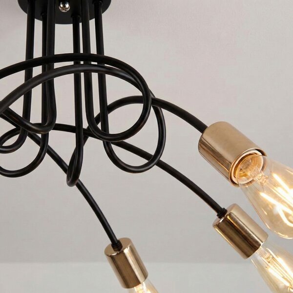 Lampă Paradise 5 Black Gold APP518-5C