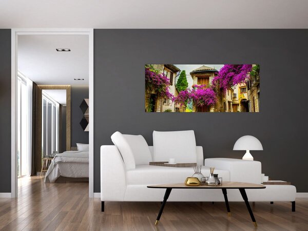 Tablou - Alee mediteraneană leneșă (120x50 cm)