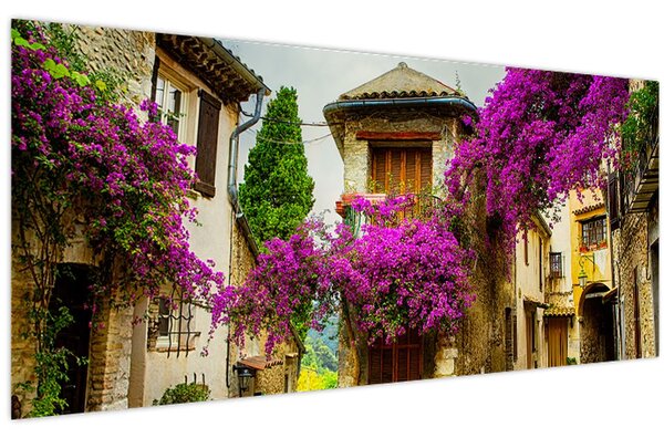 Tablou - Alee mediteraneană leneșă (120x50 cm)