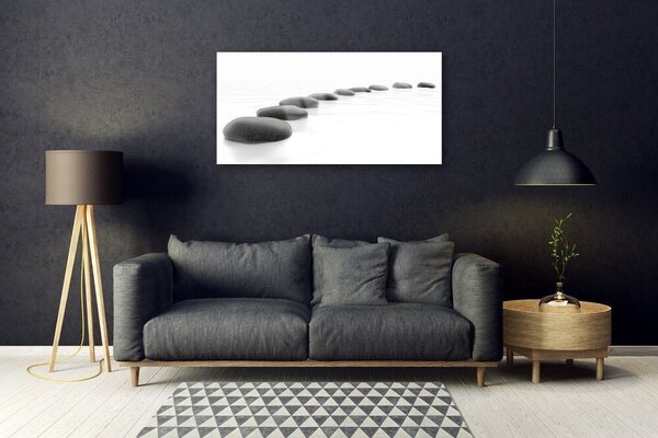 Tablou pe sticla Pietre Art Gray