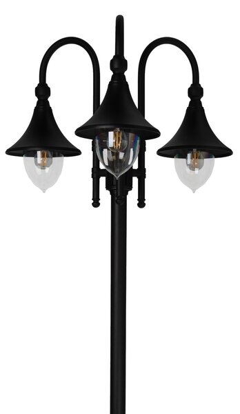 Lampă de Exterior Norlys, Negru, Terasă, Aluminiu