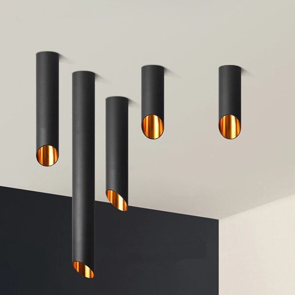LAMPA PLAFON MODERNA AURIE NEAGRA 30 CM APP572-1C