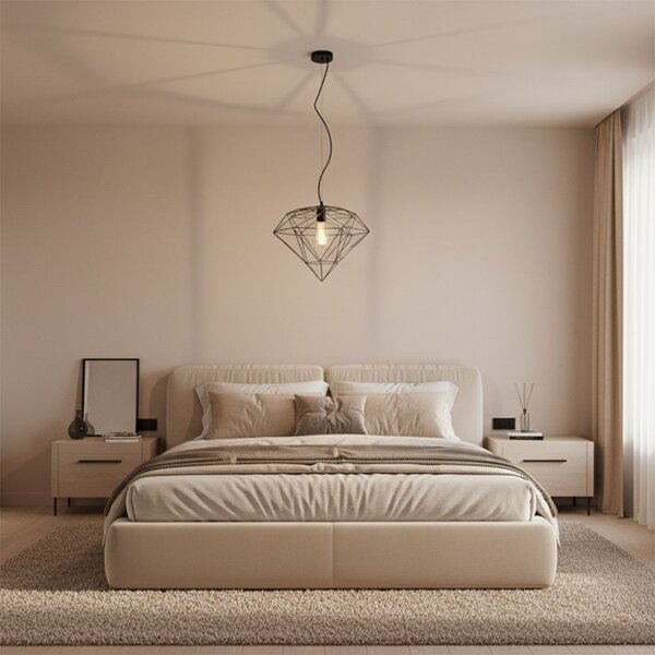 LAMPĂ DE CULOARE DIAMANT METAL LOFT BLACK APP563-1CP