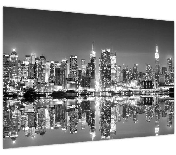 Tablou - New York, alb-negru (90x60 cm)