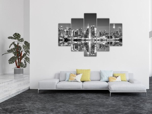 Tablou - New York, alb-negru (150x105 cm)
