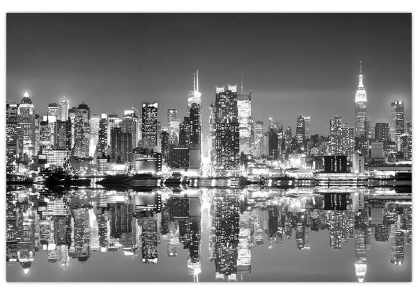 Tablou - New York, alb-negru (90x60 cm)