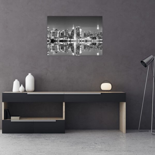 Tablou - New York, alb-negru (70x50 cm)