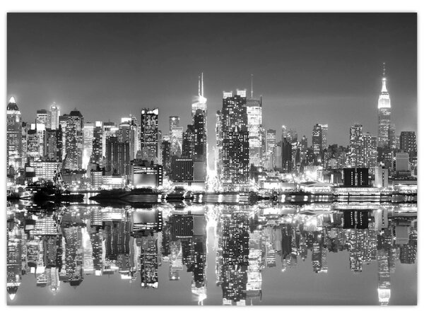 Tablou - New York, alb-negru (70x50 cm)