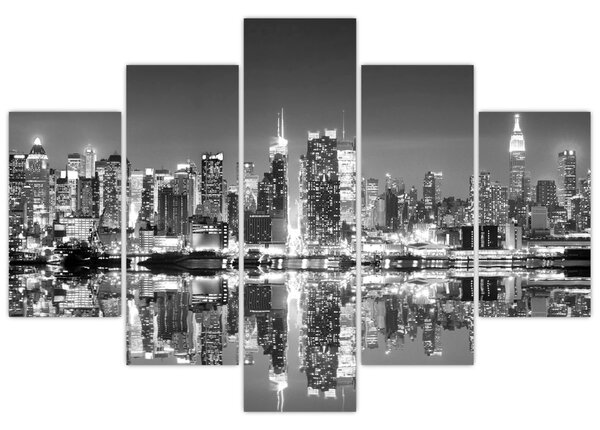 Tablou - New York, alb-negru (150x105 cm)
