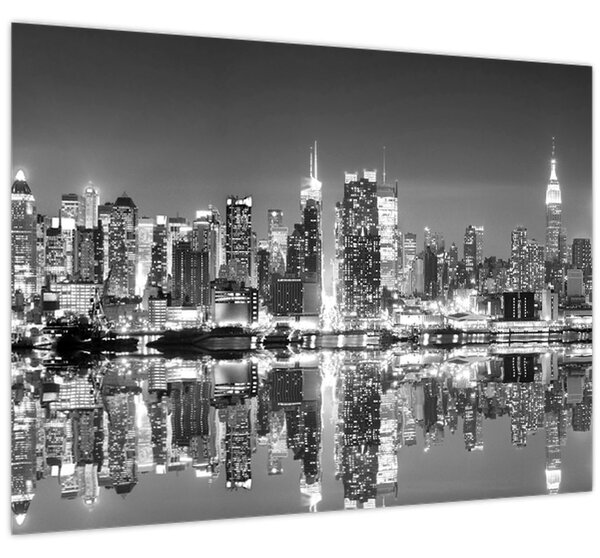 Tablou - New York, alb-negru (70x50 cm)