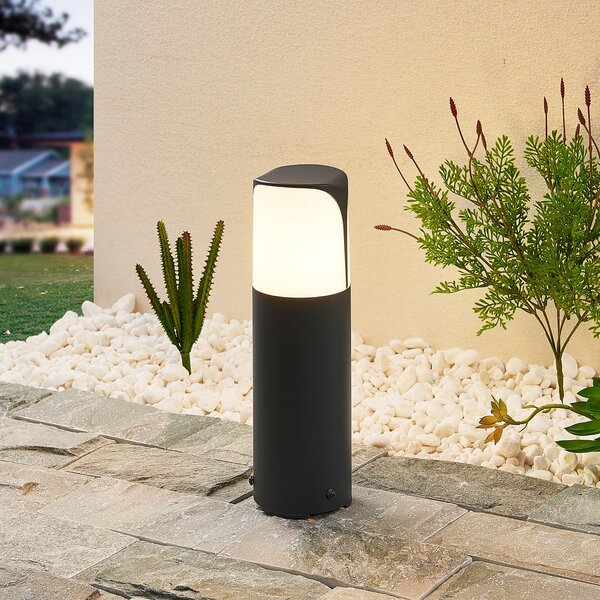 Lampă de Exterior Lucande, Paikea, reglabil, Negru, Metal, Modern