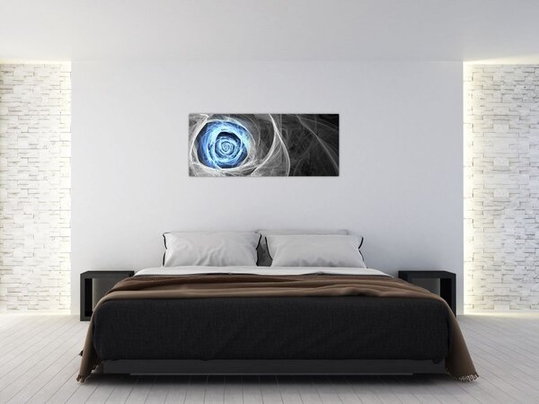 Tablou - Abstract Rose Blue (120x50 cm)