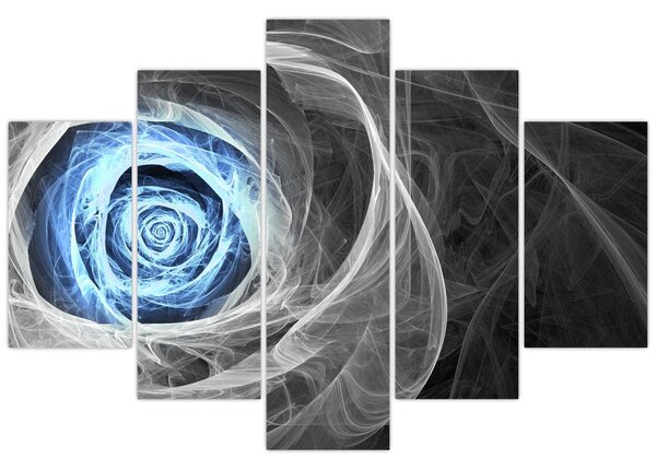 Tablou - Abstract Rose Blue (150x105 cm)