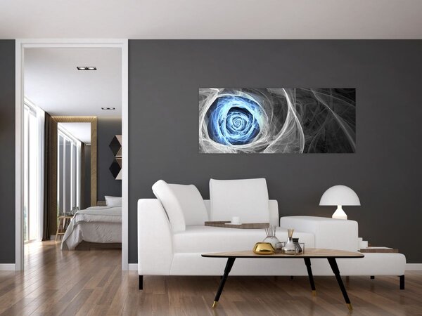 Tablou - Abstract Rose Blue (120x50 cm)