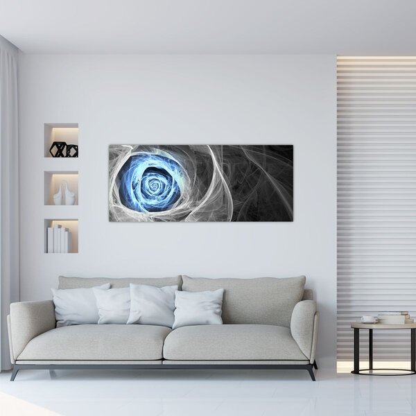 Tablou - Abstract Rose Blue (120x50 cm)