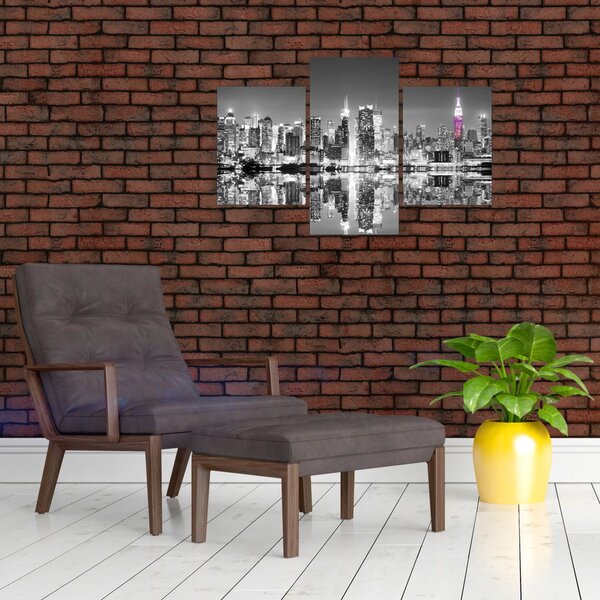 Tablou - New York și zgârie-norii mov (90x60 cm)
