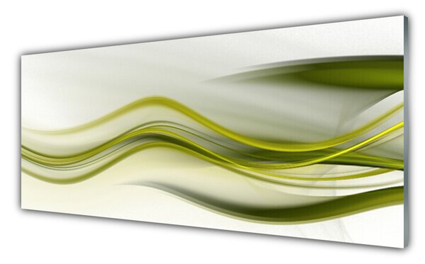 Tablou pe sticla Abstract Art Verde Gri Alb
