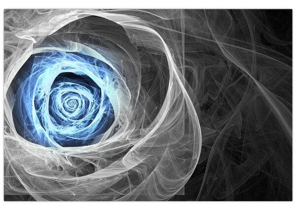 Tablou - Abstract Rose Blue (90x60 cm)