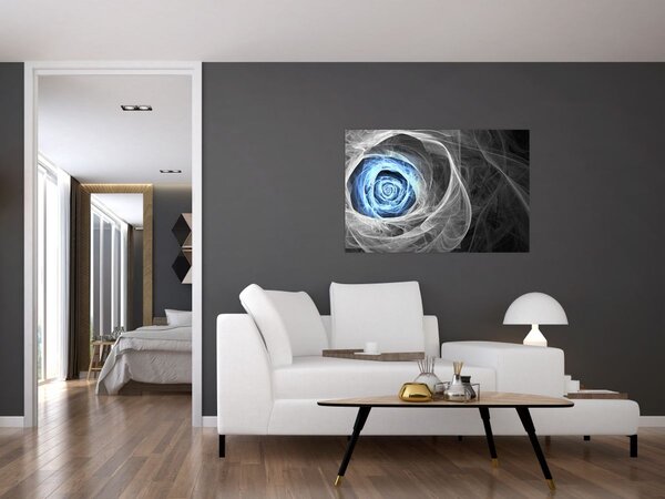 Tablou - Abstract Rose Blue (90x60 cm)