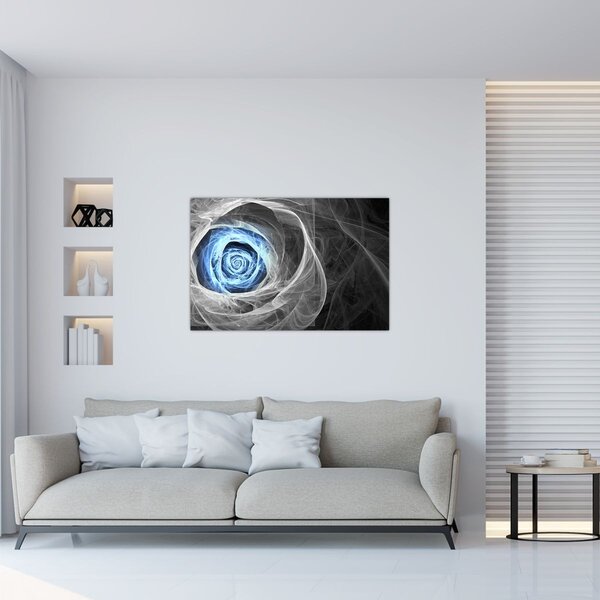 Tablou - Abstract Rose Blue (90x60 cm)