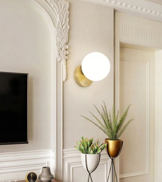 Lampă de perete sticlă APP950-1W Gold